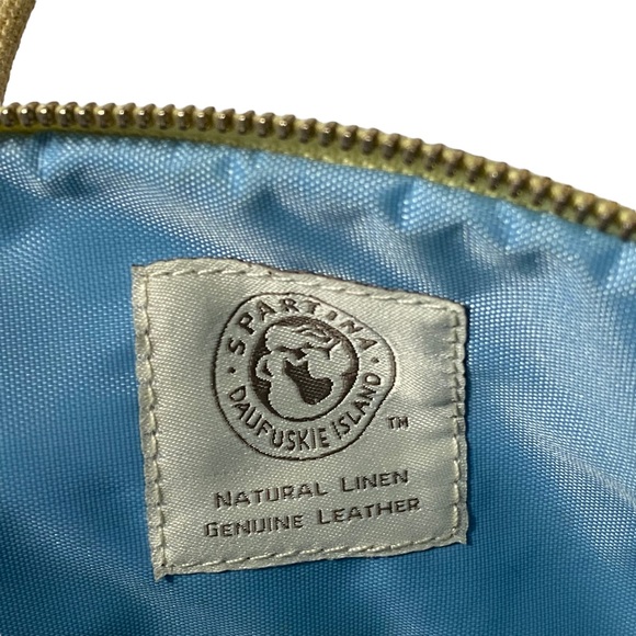 Spartina 449 Daufuskie Island Yellow Green Mini Makeup Bag - Picture 3 of 6